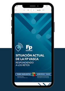 Mockup de Fp vasca en un móvil
